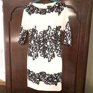 Adrianna Papell Black/White Dress
